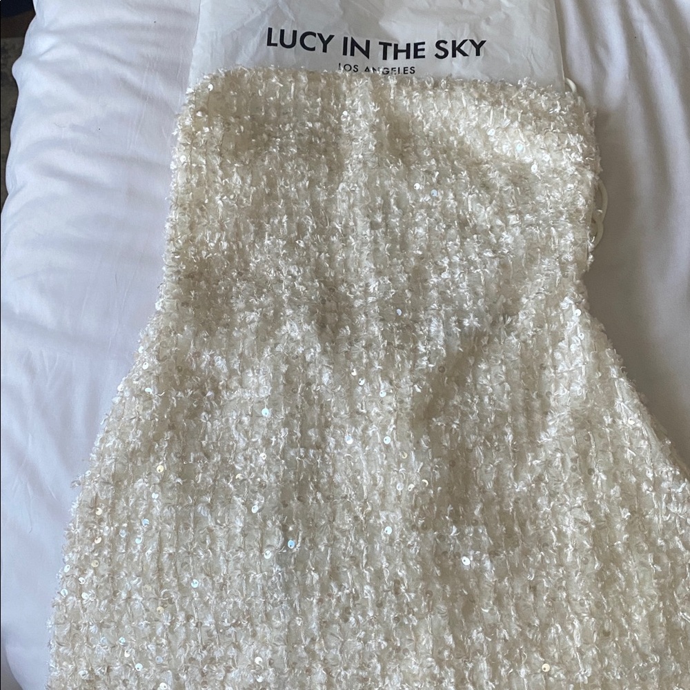 Lucy in the Sky Ivory Sequin Dress